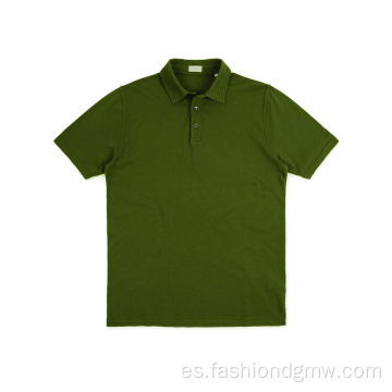 Camiseta de polo de golf personalizada Color liso seco rápido